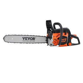 VEVOR Gas Chainsaw, 58CC 20" 3.22HP, Gasoline Powered Chain Saw, Handheld Cordless Petrol Chainsaws for Tree Wood Branch Cutting, Tree Trimming