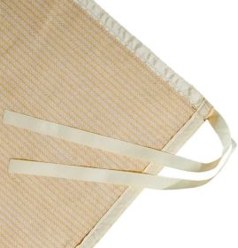 10ft*20ft Beige sewn rope sunshade net for patios and terraces, providing effective shade, UV protection, and durable wind resistance.