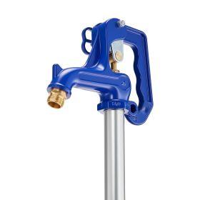 VEVOR Frost Proof Yard Hydrant, 6.22FT Freeze-Proof Outdoor Faucet with 48" Bury Depth, 3/4" NPT Pipe Connection, Lever Handle + Handwheel