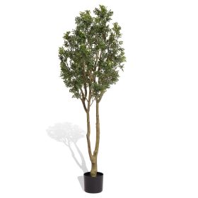 Large artificial curved branches of green plants simulate courtyard garden decoration door decoration 160CM nine mile incense belt basin disassem