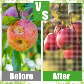 large fruit tree mesh bag garden plant protection with zipper and drawstring blueberry shrub mesh cover plant protection mesh bag Cicada insect p (size: 3*3)